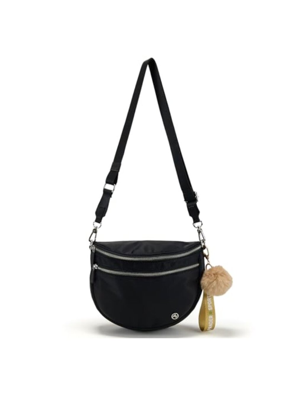 Nylon Crossbody Bum Bag Fanny Pack Belt Bag Adjustable Detachable Strap